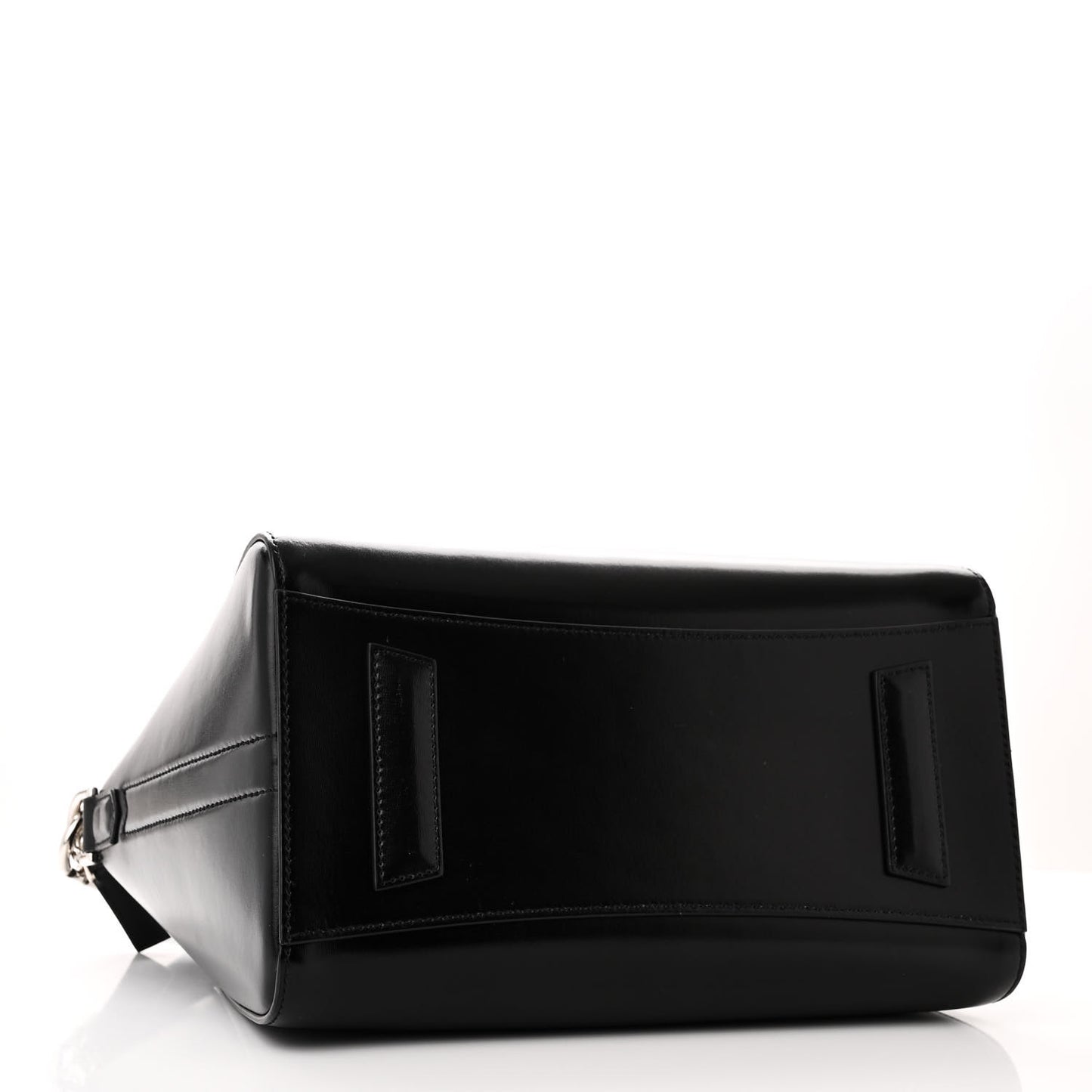 Shiny Lord Calfskin Small Antigona Black