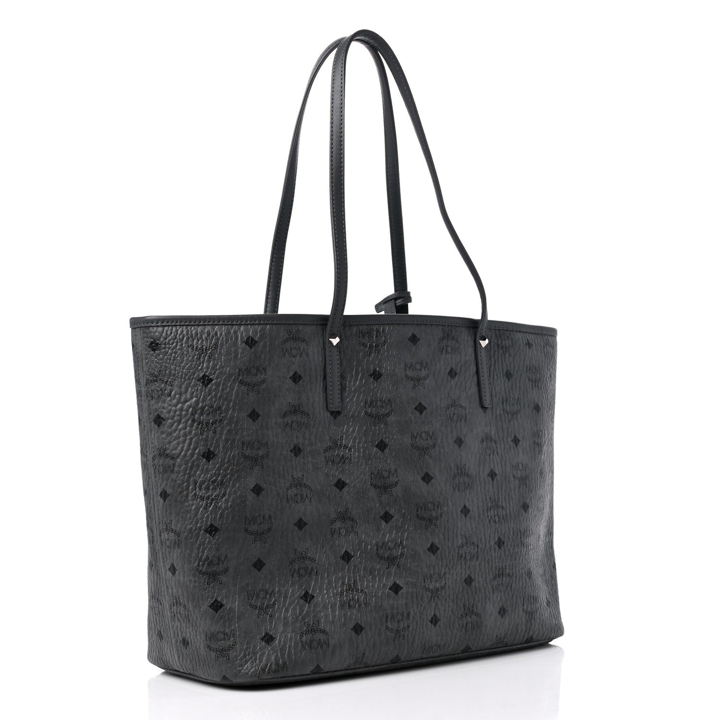 Visetos Medium Project Reversible Shopper Tote Phantom Grey