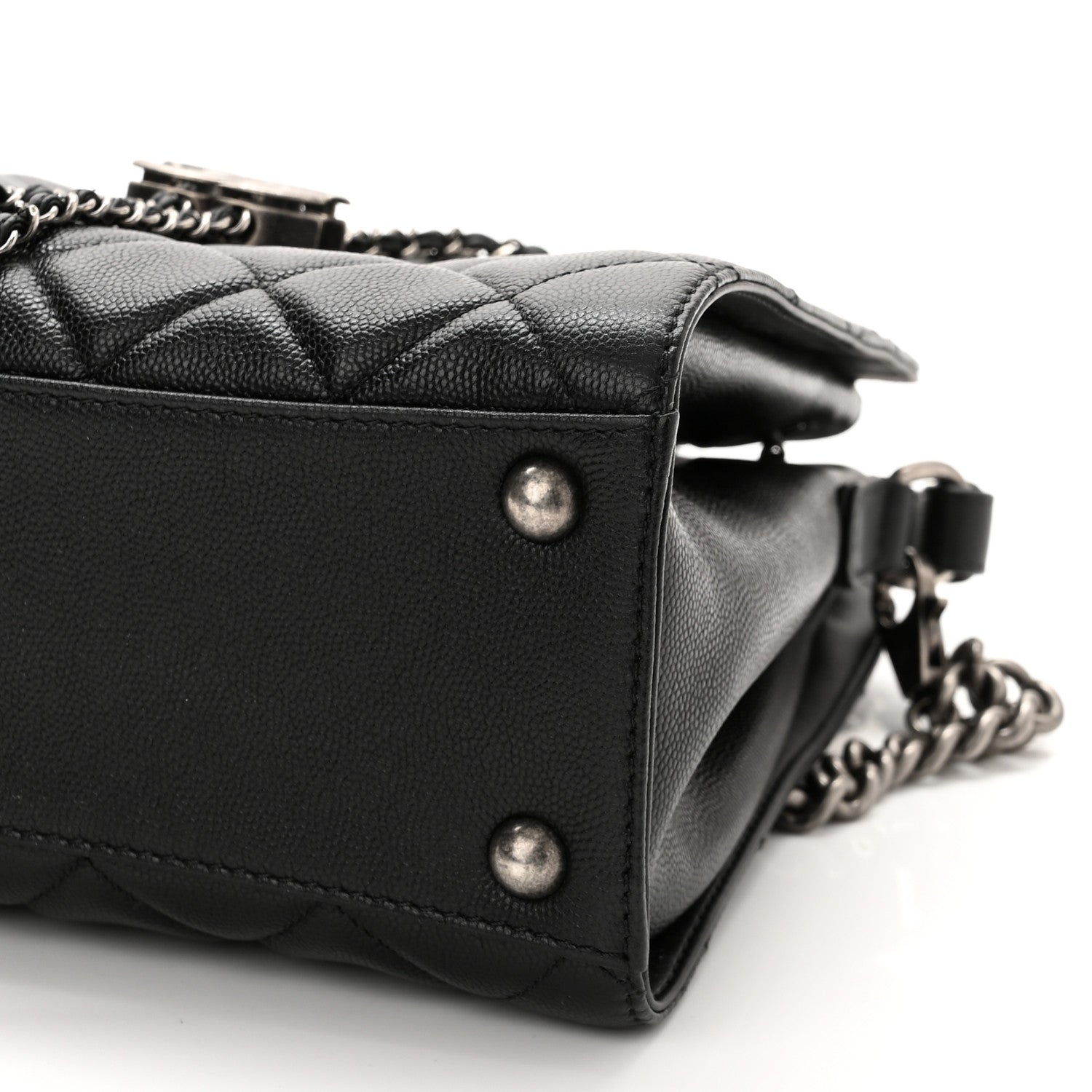 Chanel Caviar Quilted Small CC Bucket Bag Black 9 of 9