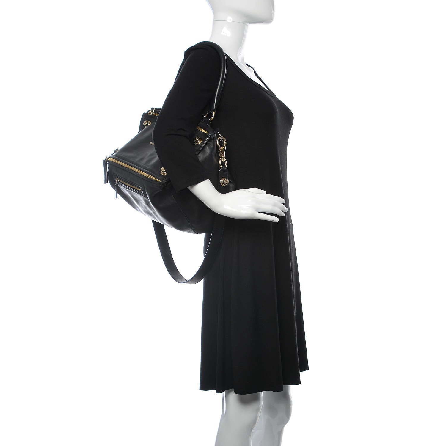 Givenchy Calfskin Medium Bolt Stud Pandora Black 3 of 16