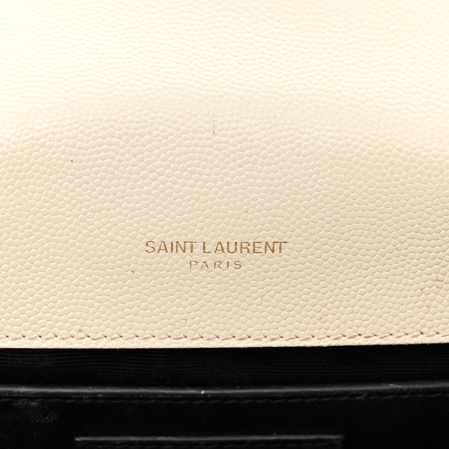 Grain De Poudre Small Monogram Kate Satchel Blanc Vintage