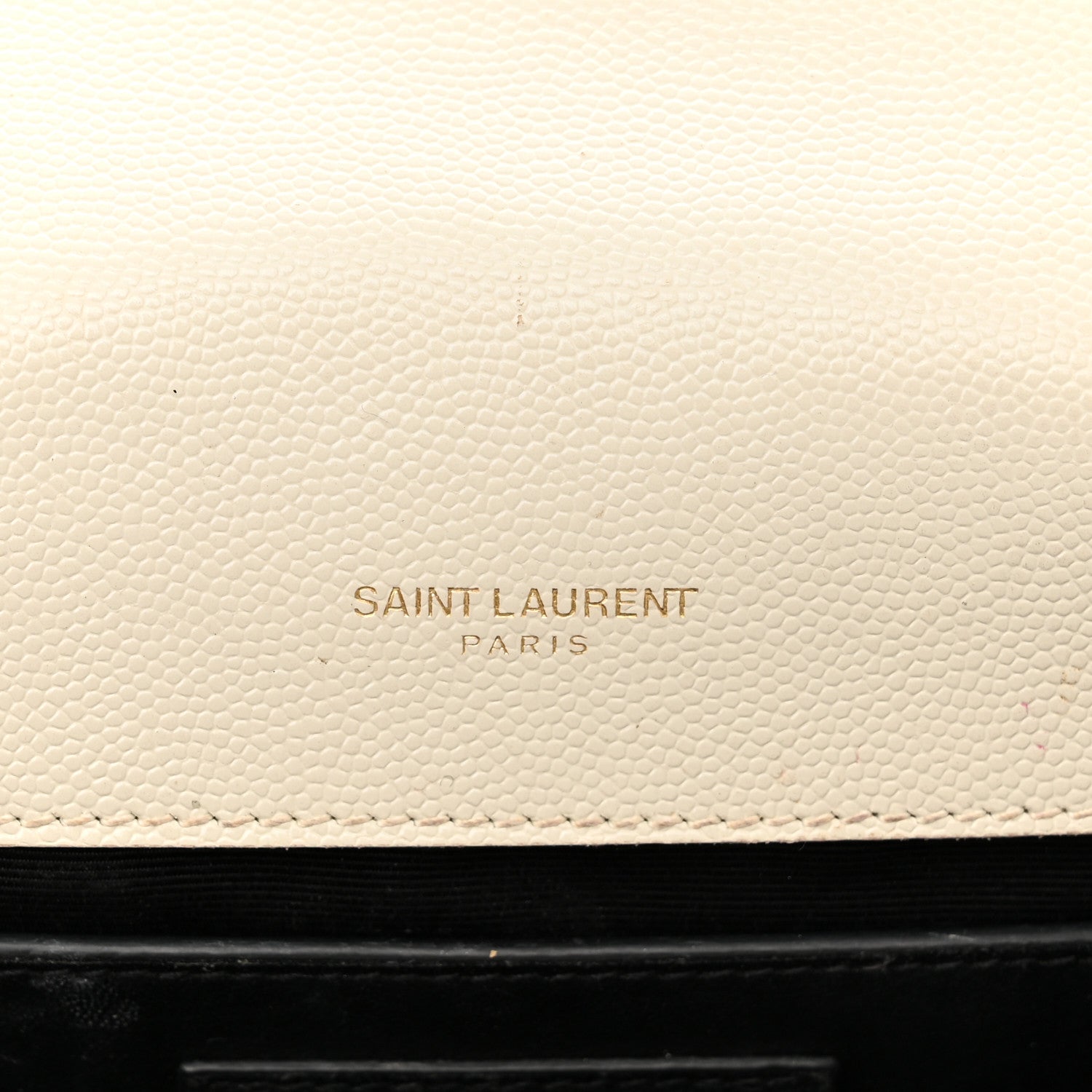 Saint Laurent Grain De Poudre Small Monogram Kate Satchel Blanc Vintage 5 of 16