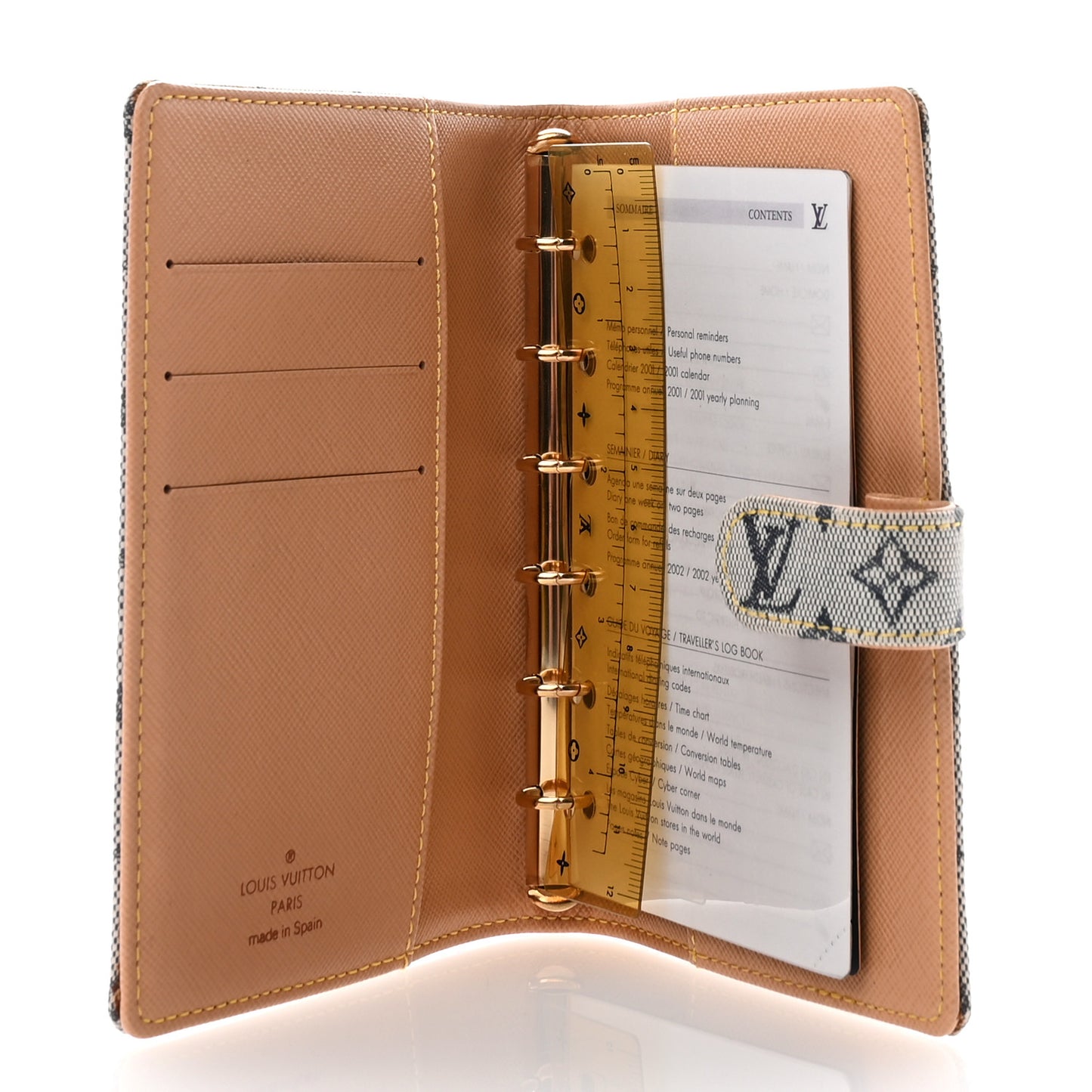 Mini Lin Small Ring Agenda Cover Blue