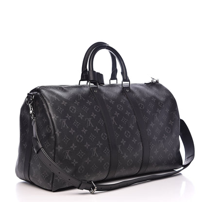 Louis Vuitton Monogram Eclipse Keepall Bandouliere 45 3 of 9