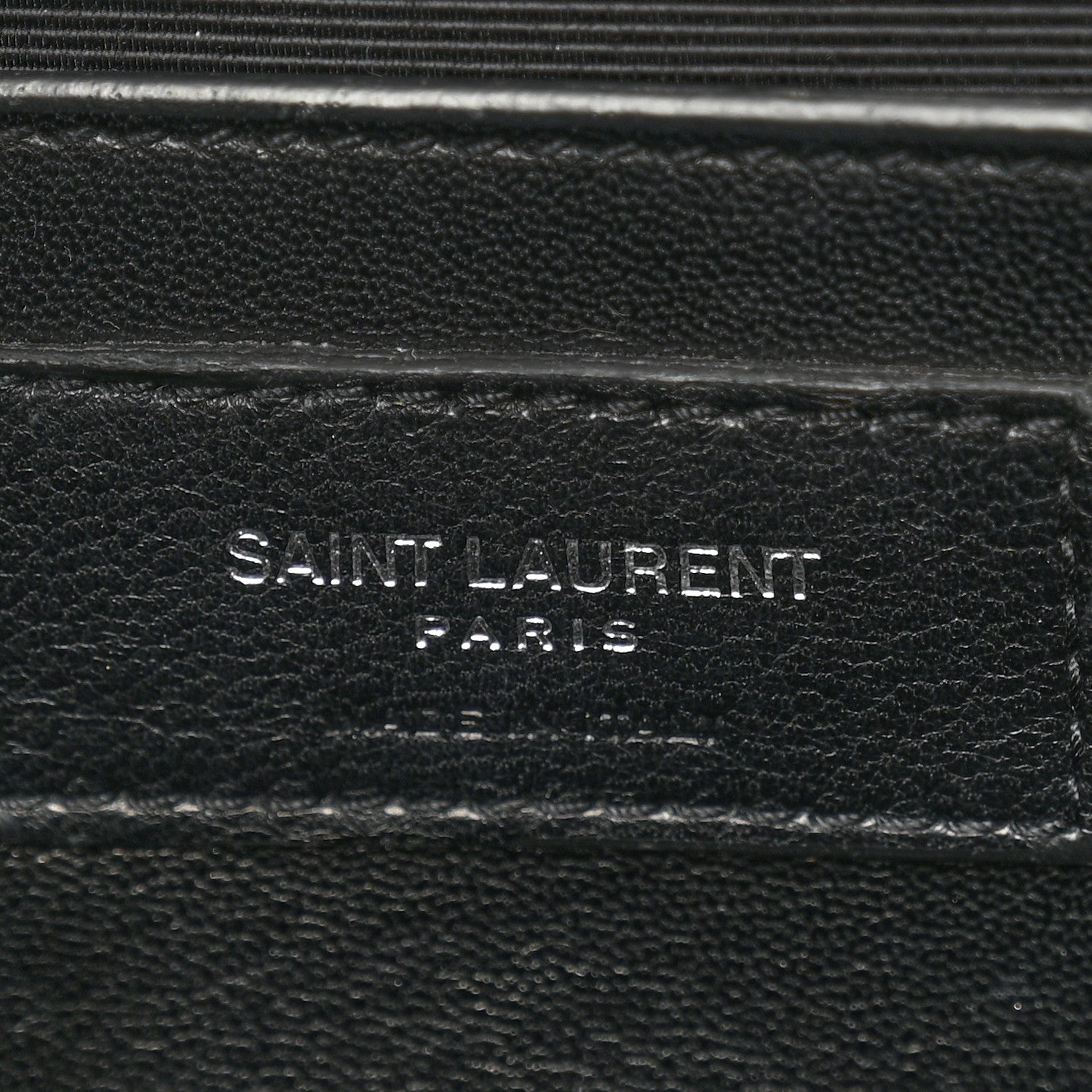 Saint Laurent Grain De Poudre Medium Classic Monogram Kate Satchel Black 6 of 12