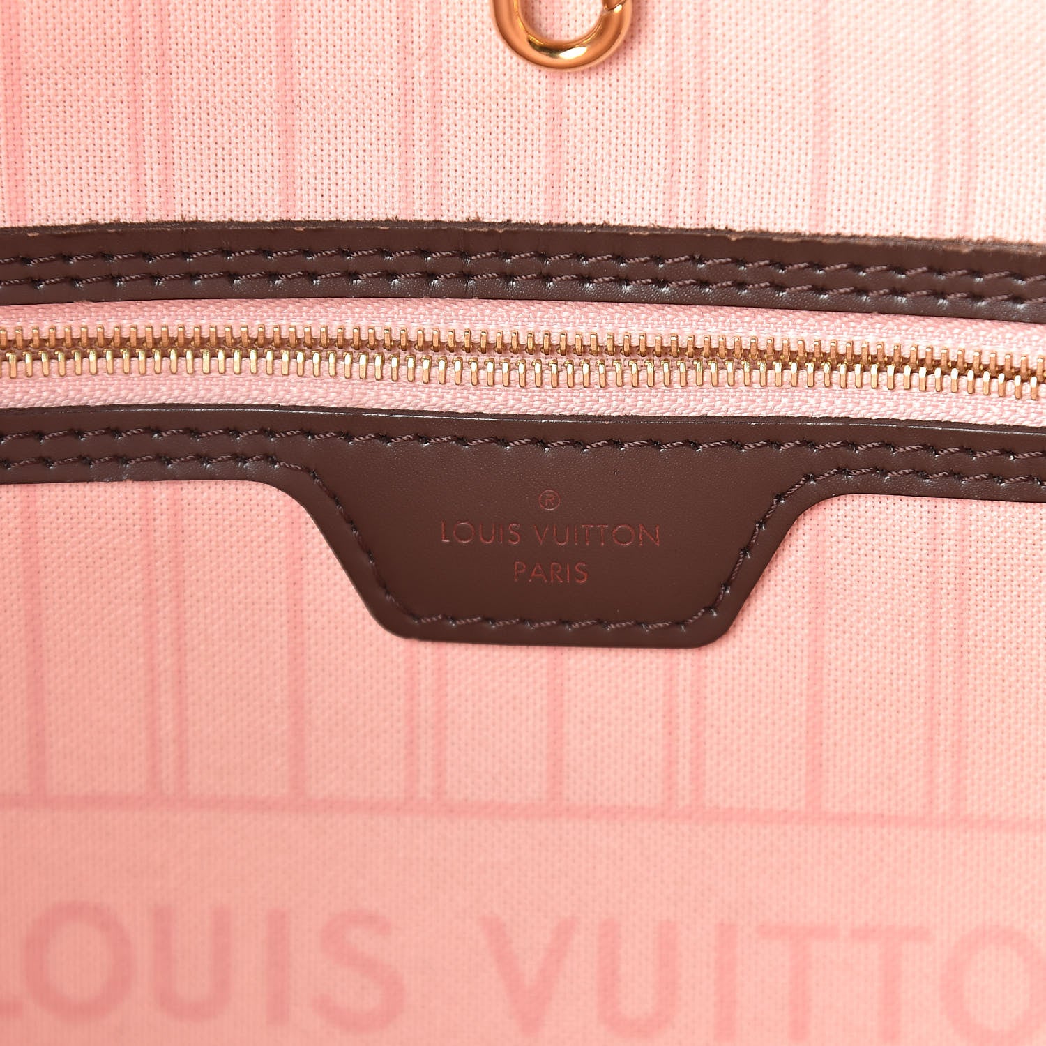 Louis Vuitton Damier Ebene Neo Neverfull MM Rose Ballerine 6 of 10