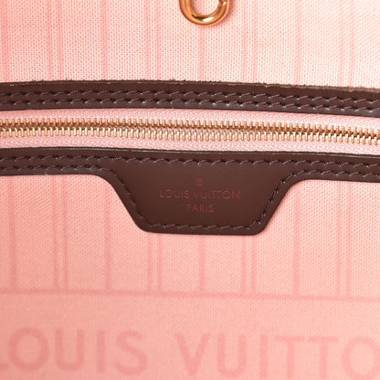 Louis Vuitton Damier Ebene Neo Neverfull MM Rose Ballerine 6 of 10