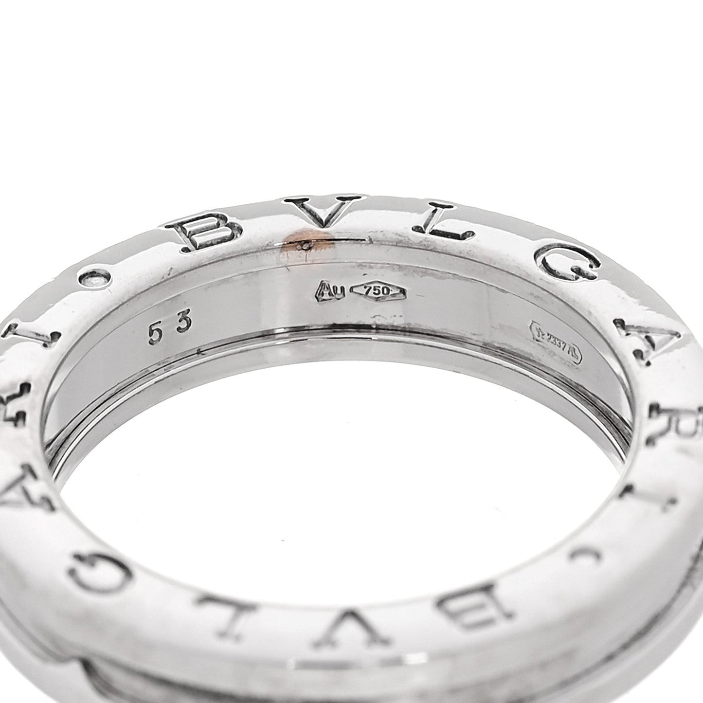 18K White Gold B.Zero1 One-Band Ring 53 6.5