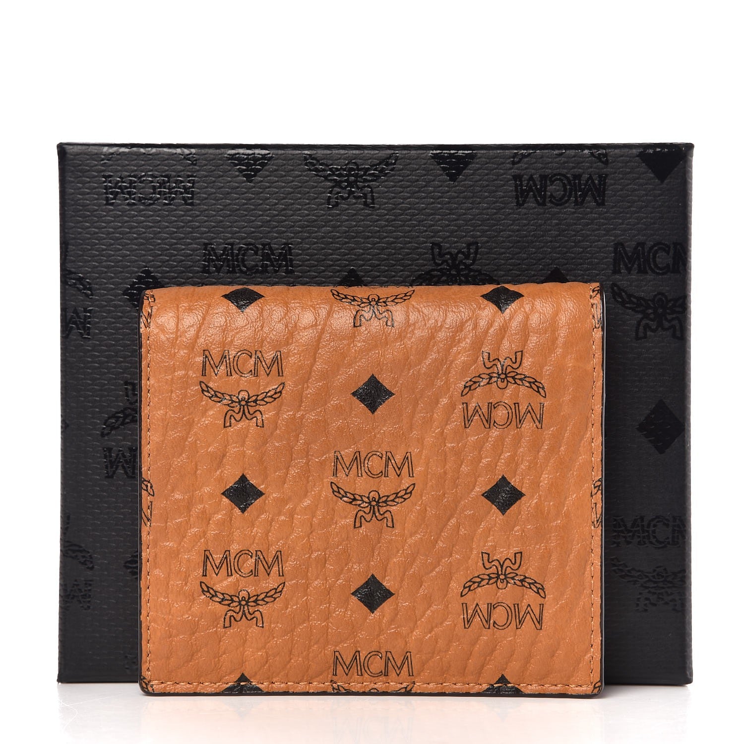 MCM Visetos ID Wallet Cognac 10 of 10
