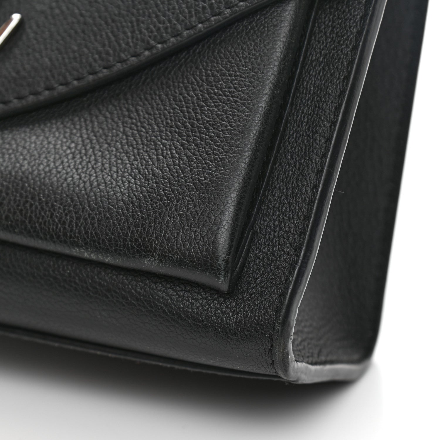 Louis Vuitton Soft Calfskin Mylockme Chain Bag BB Black 12 of 13