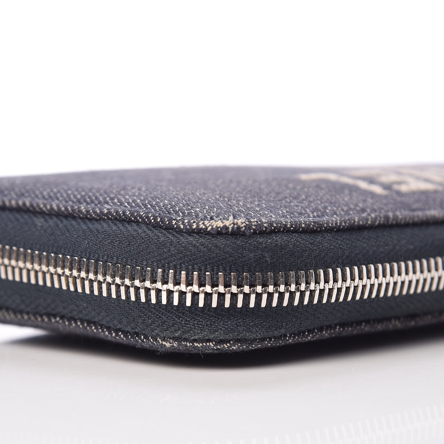 Denim Deauville Zip Around Wallet Dark Blue