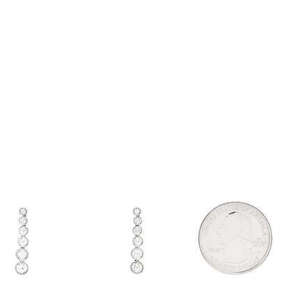 Tiffany Platinum Diamond Jazz Graduated Drop Earrings 2 of 5