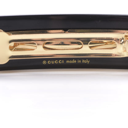 Gucci Resin Crystal Single Hair Barrette Black 3 of 4
