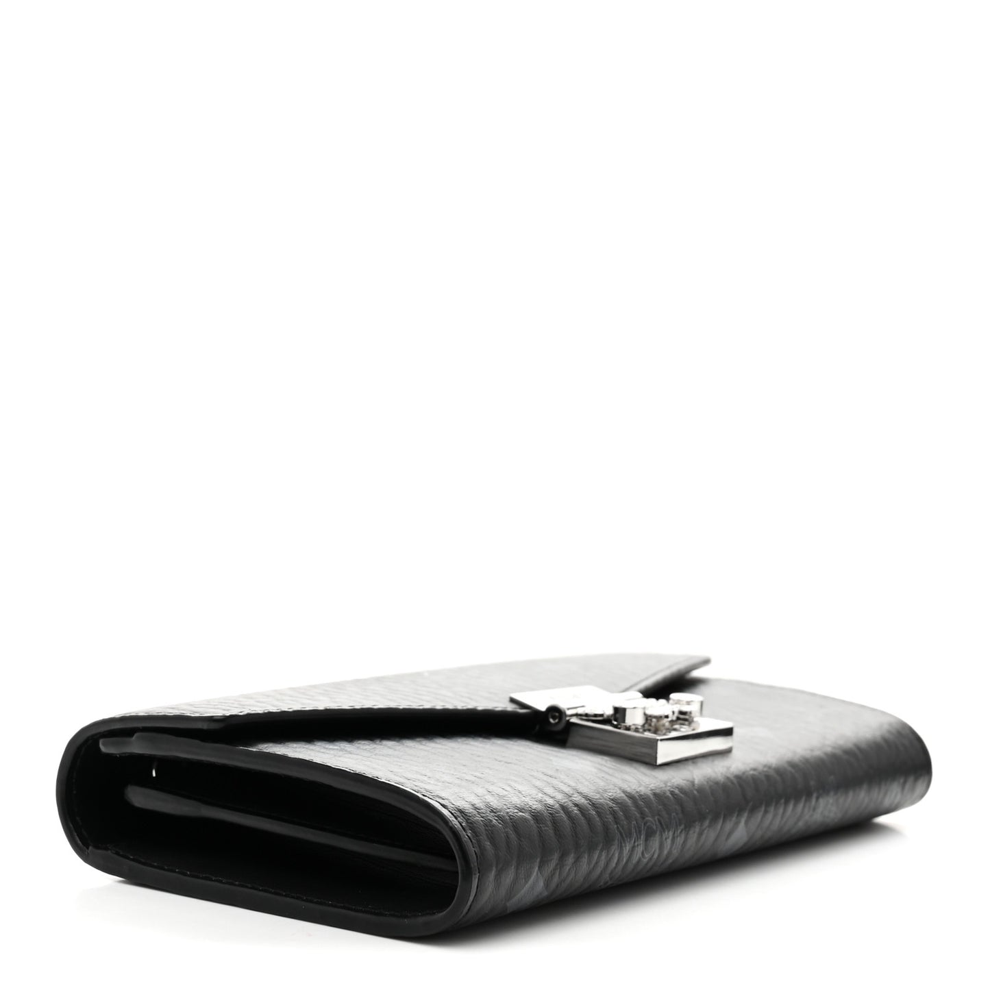 Visetos Large Patricia Wallet On Chain Black