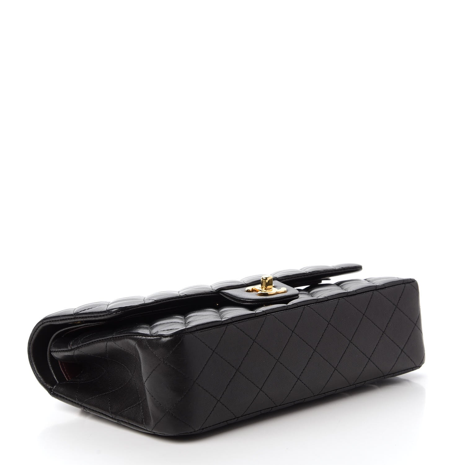Chanel Lambskin Quilted Medium Double Flap Black 4 of 11