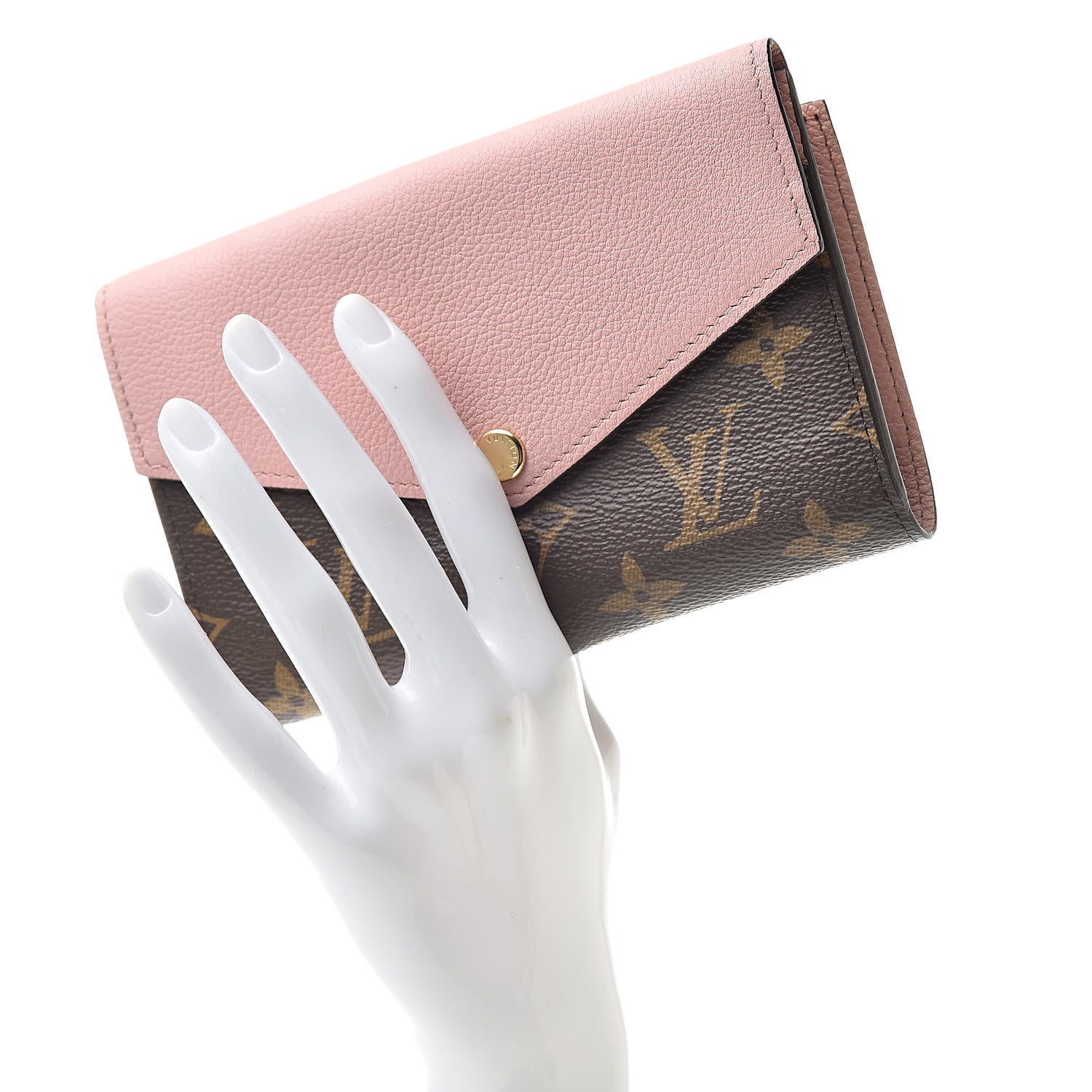 Louis Vuitton Monogram Pallas Compact Wallet Rose Poudre 2 of 7