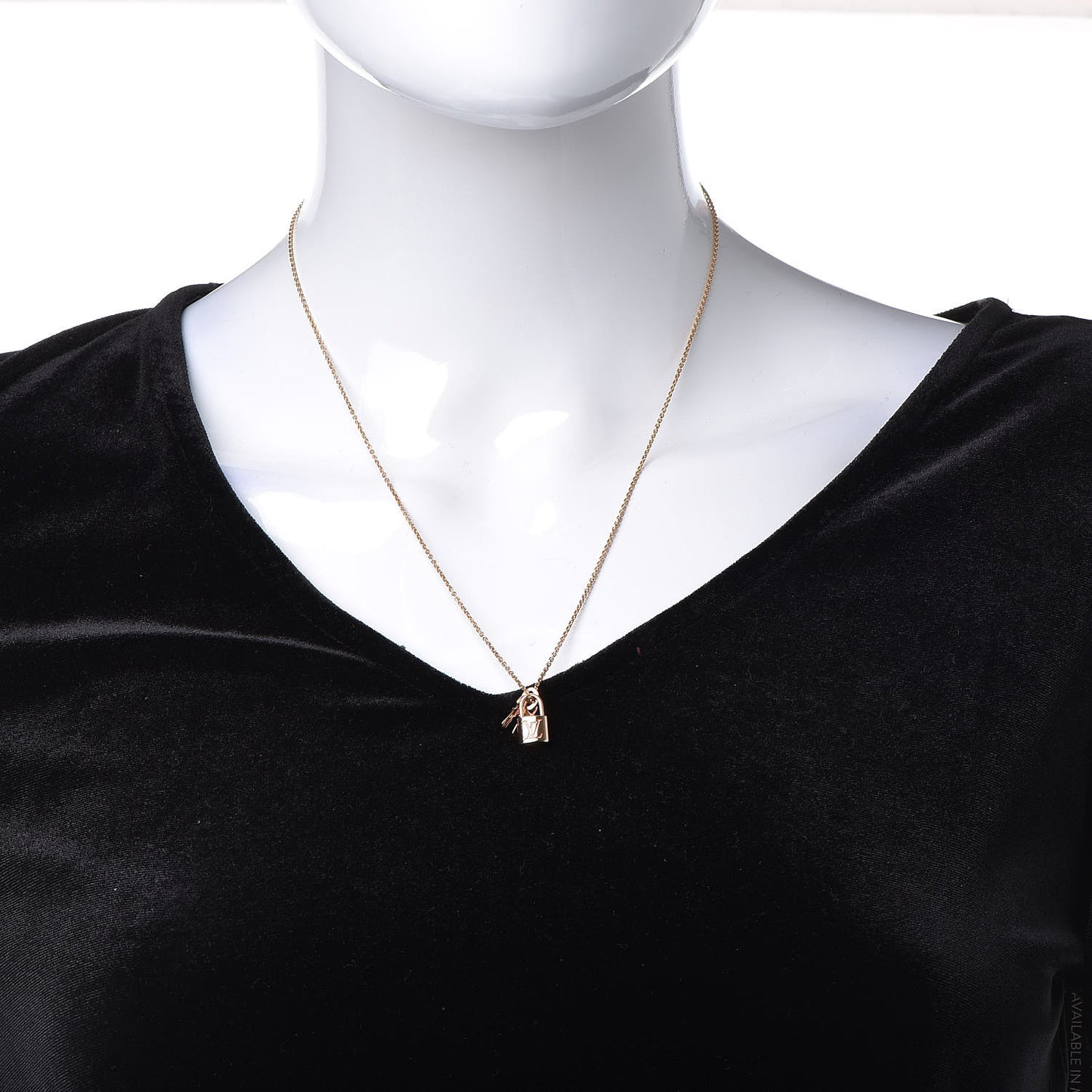 18K Pink Gold Lockit Key Pendant Necklace