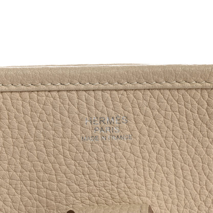 Hermes Taurillon Clemence EVELYNE III PM Beton 6 of 13