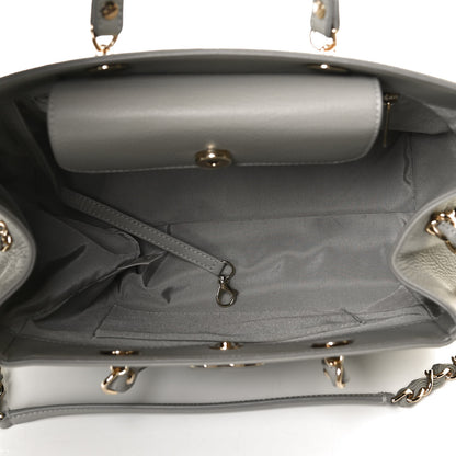Chanel Bullskin Stitched Small Shopping Bag Grey 5 of 12