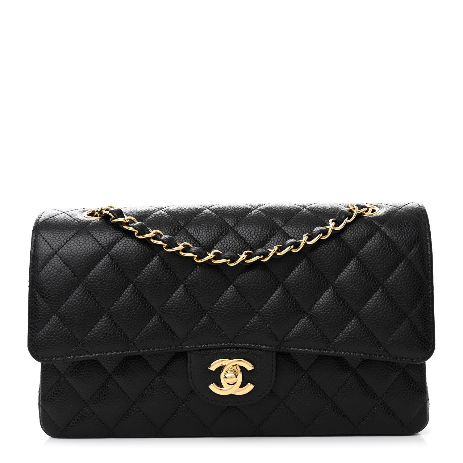 Chanel Caviar Quilted Medium Double Flap Black 1 of 11