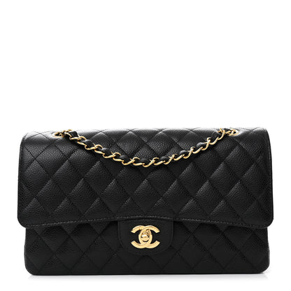 Chanel Caviar Quilted Medium Double Flap Black 1 of 11