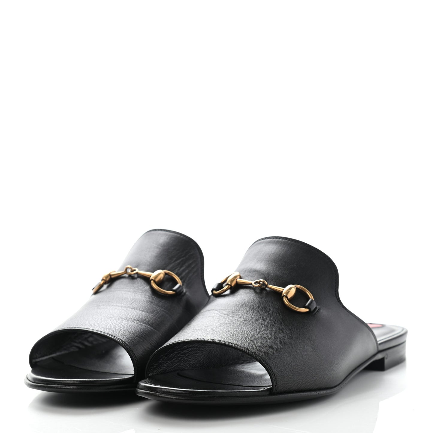Malaga Kid Horsebit Slide Sandals 36.5 Black