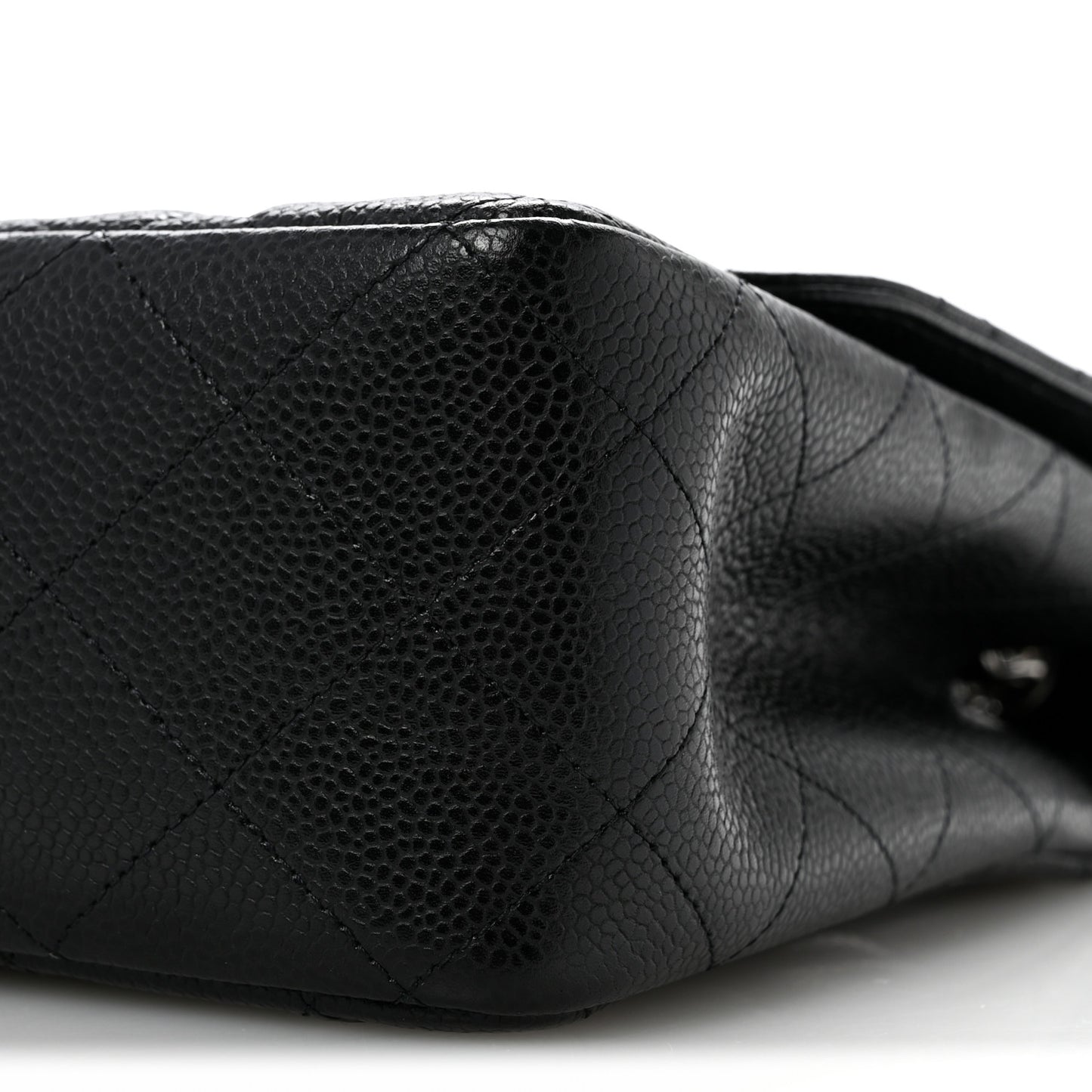 Caviar Quilted Jumbo Single Flap Black