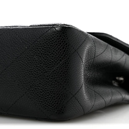 Chanel Caviar Quilted Jumbo Single Flap Black 10 of 14
