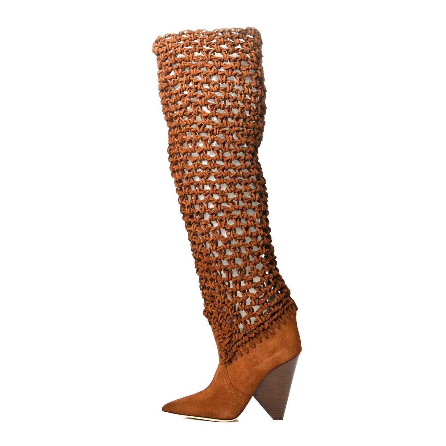 Suede Twine Soho Niki 105 Thigh High Boots 39 Light Land