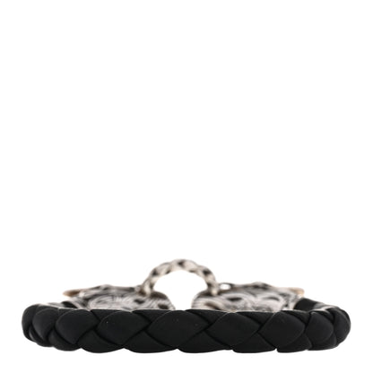 John Hardy Sterling Silver Leather Naga Dragon Legend Bracelet Black 2 of 3