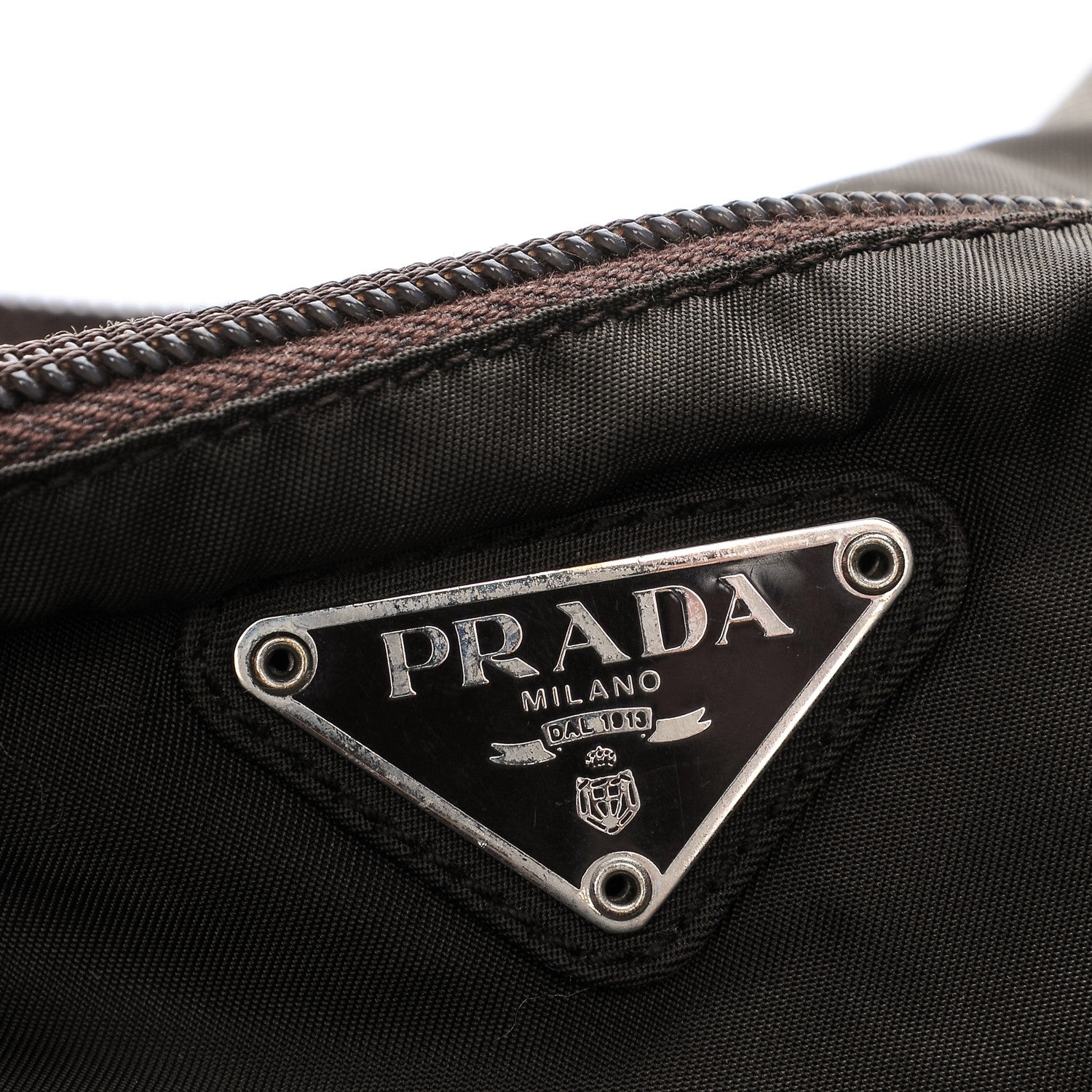 Prada Tessuto Nylon Tote Brown 6 of 11