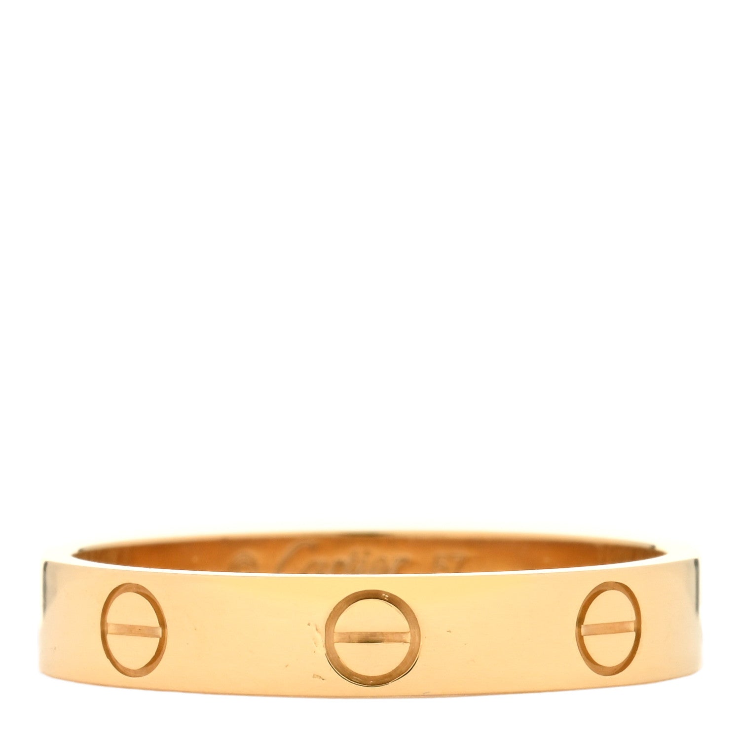 Cartier 18K Yellow Gold 3.5mm LOVE Wedding Band Ring 57 8 1 of 3
