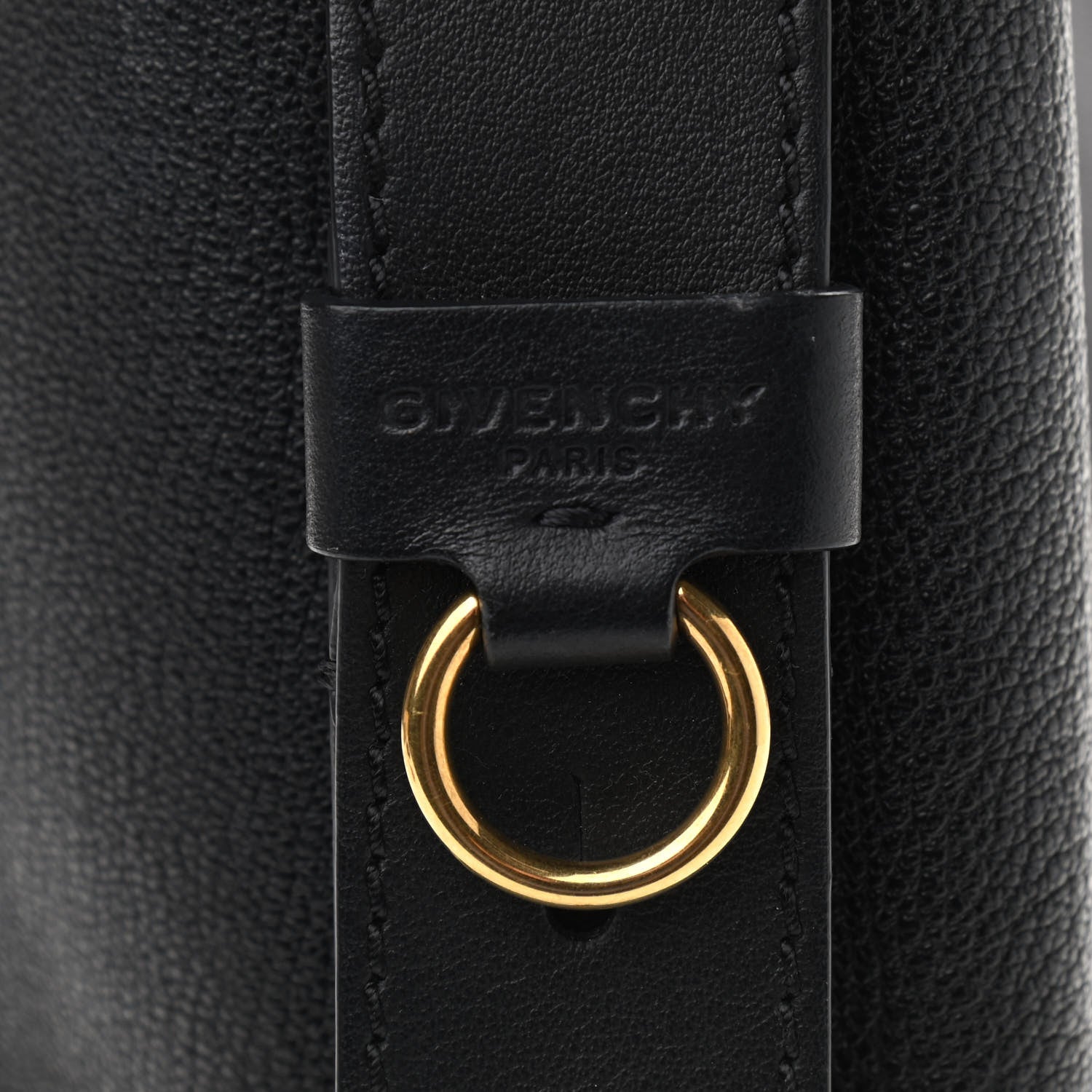 Givenchy Grained Calfskin GV Bucket Bag Black 9 of 9
