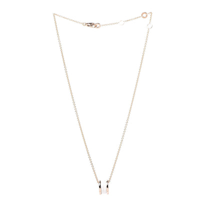 Bulgari 18K Rose Gold White Ceramic B.Zero1 Pendant Necklace 3 of 6