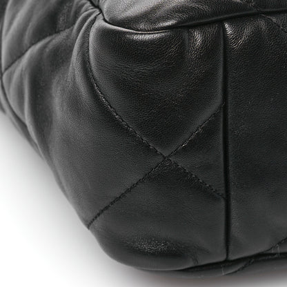 Chanel Lambskin Quilted Chanel 19 Shopping Bag Black 10 of 10