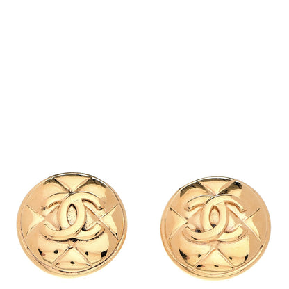 Chanel CC Clip On Earrings Gold 1 of 4