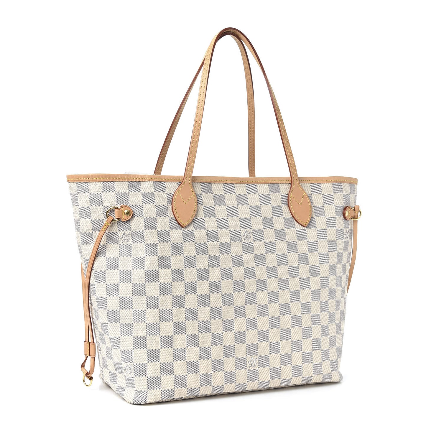 Damier Azur Neo Neverfull MM Rose Ballerine
