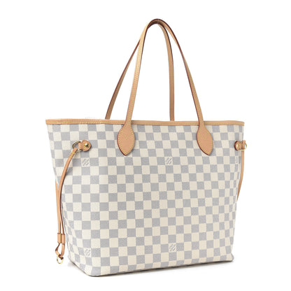 Louis Vuitton Damier Azur Neo Neverfull MM Rose Ballerine 2 of 8