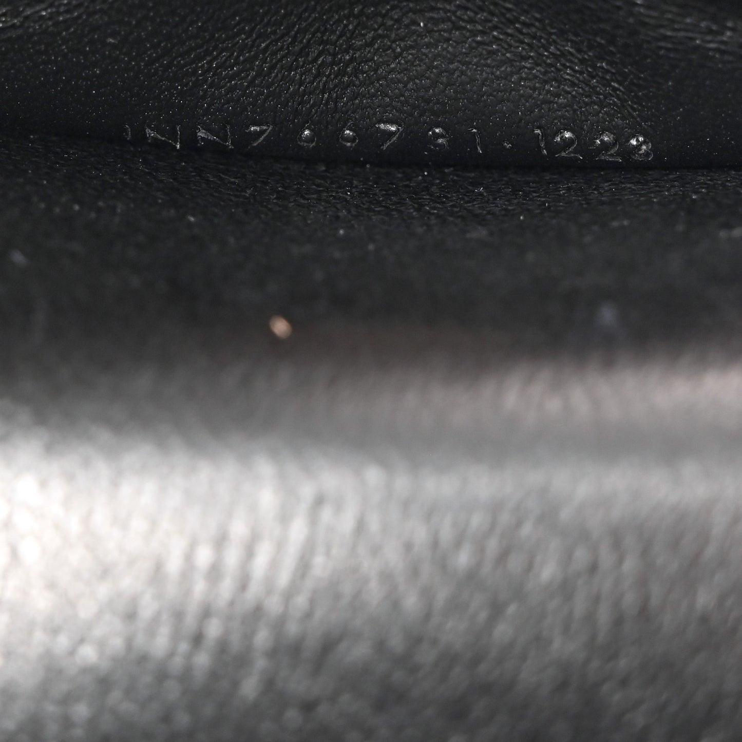 Lambskin Quilted Mini Gaby Vanity Case Black