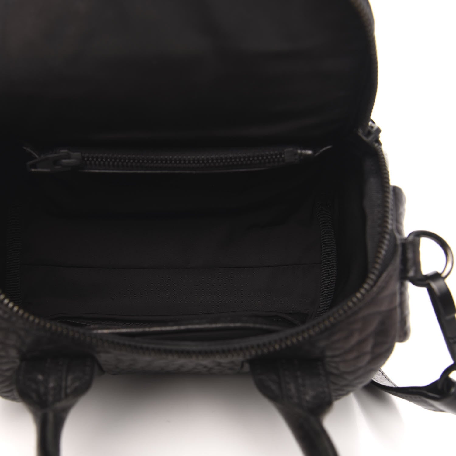Alexander Wang Pebbled Lambskin Mini Rockie Black Matte Black Hardware 5 of 10