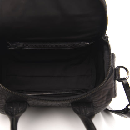 Alexander Wang Pebbled Lambskin Mini Rockie Black Matte Black Hardware 5 of 10