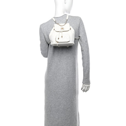 Chanel Caviar Quilted Business Affinity Backpack White 2 of 14
