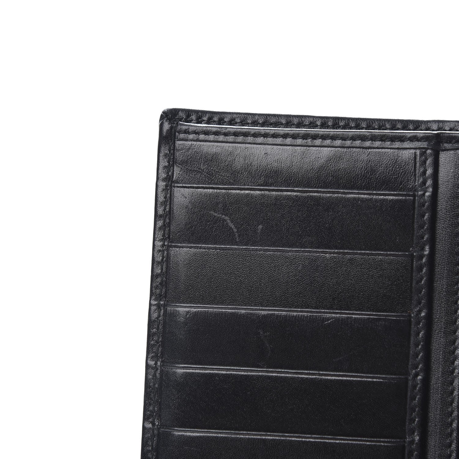 Gucci Calfskin Monogram Continental Flap Wallet Black 11 of 12