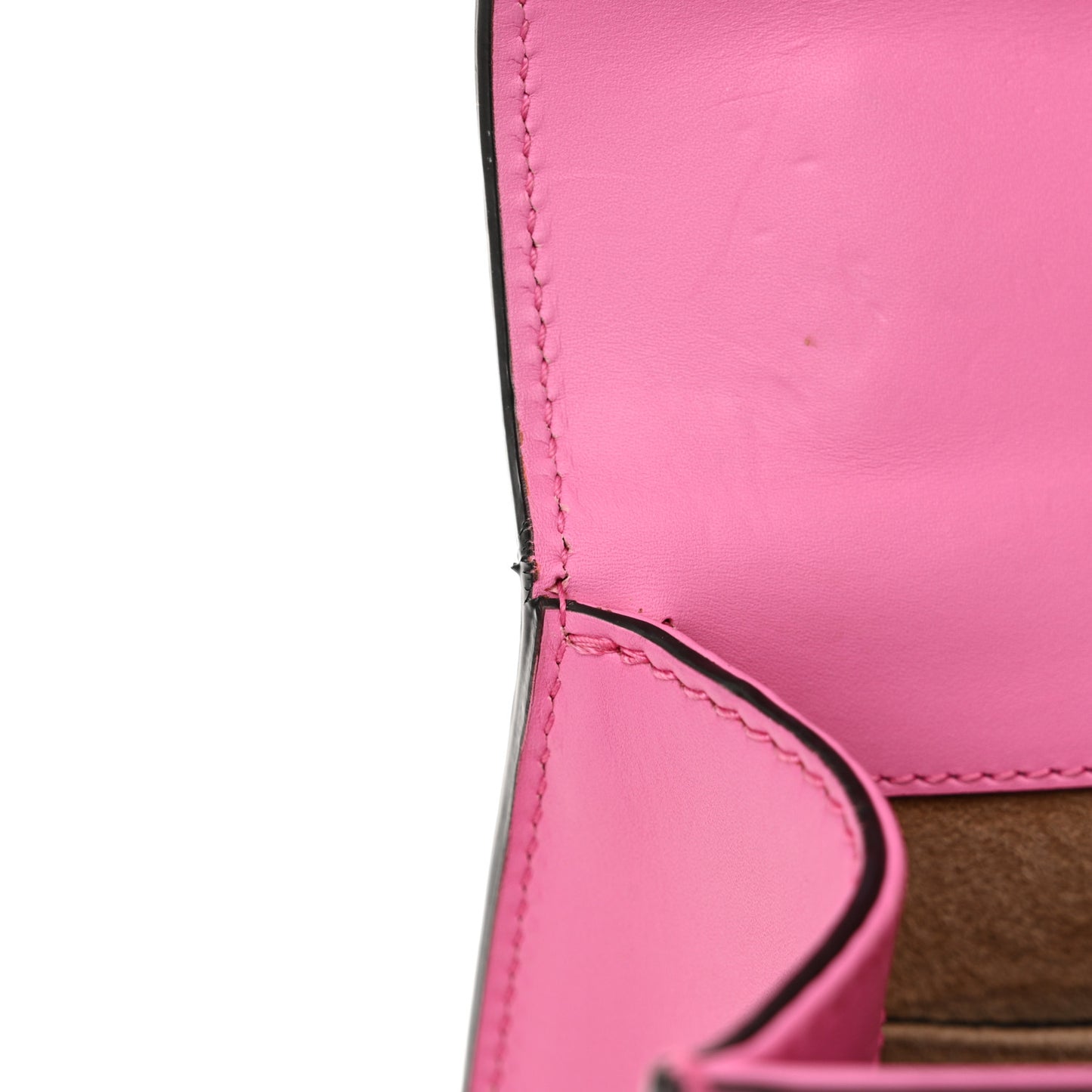 Vitello Fontanella Web Mini Sylvie Chain Shoulder Bag Pink Tropical Flower