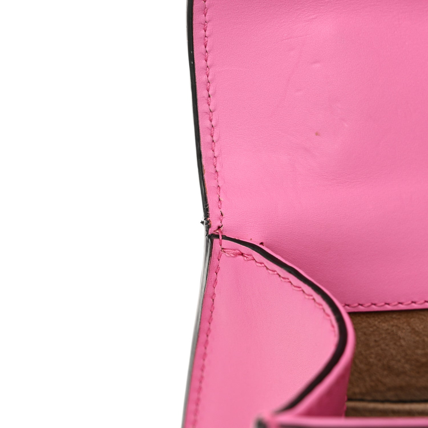 Gucci Vitello Fontanella Web Mini Sylvie Chain Shoulder Bag Pink Tropical Flower 13 of 14
