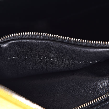 Balenciaga Shiny Day Calfskin Logo XS Triangle Duffle Jaune Black 6 of 9
