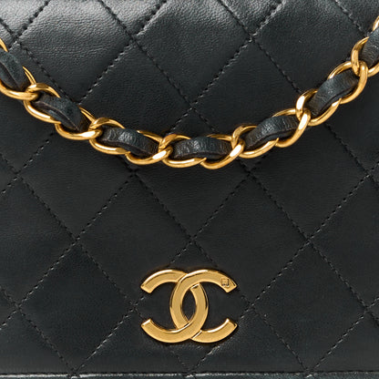 Chanel Lambskin Quilted Small Single Flap Black 10 of 12