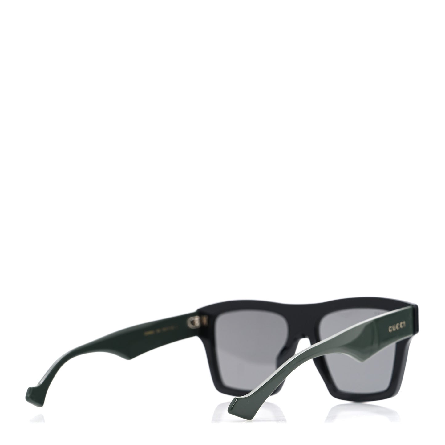 Acetate Rectangle Sunglasses GG0962S Black Khaki
