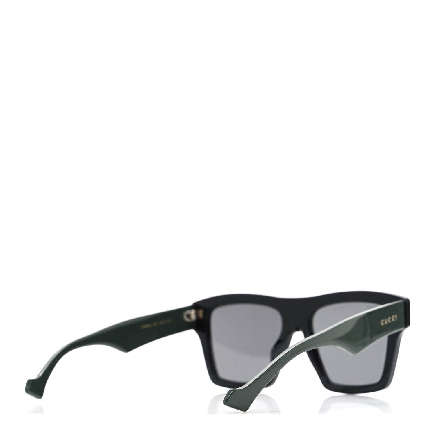 Gucci Acetate Rectangle Sunglasses GG0962S Black Khaki 4 of 8
