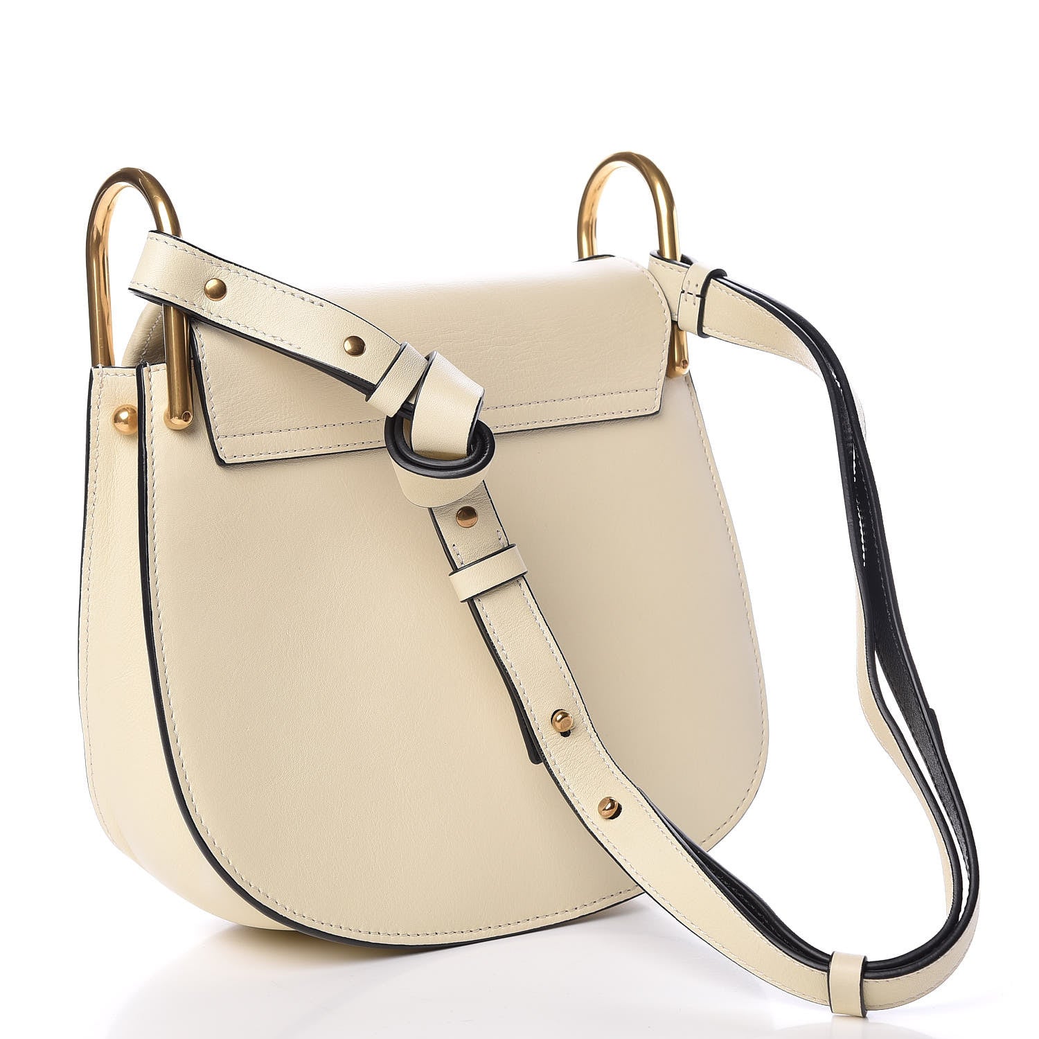 Chloe Calfskin Small Hudson Shoulder Bag Lace White 3 of 13
